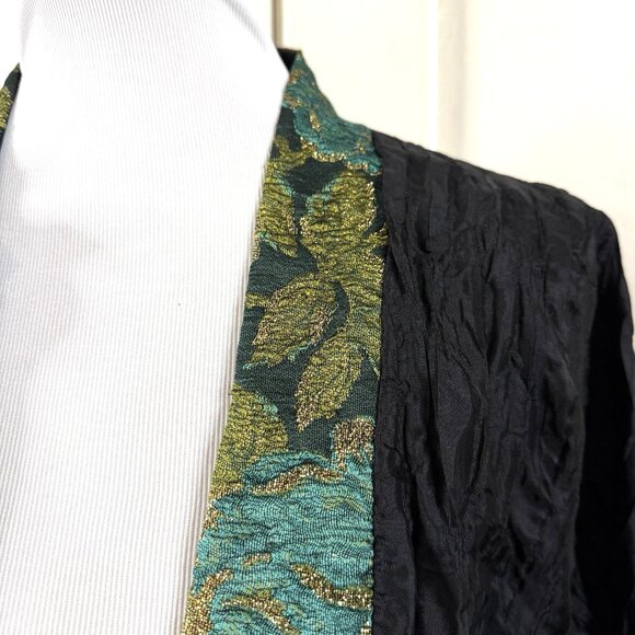 LEE ANDERSEN Elderberry Duster 1X Plus Eclectic Patchwork Unique Artsy Lagenlook - Picture 3 of 10